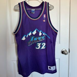 Utah Jazz Karl Malone 44 jersey Champion